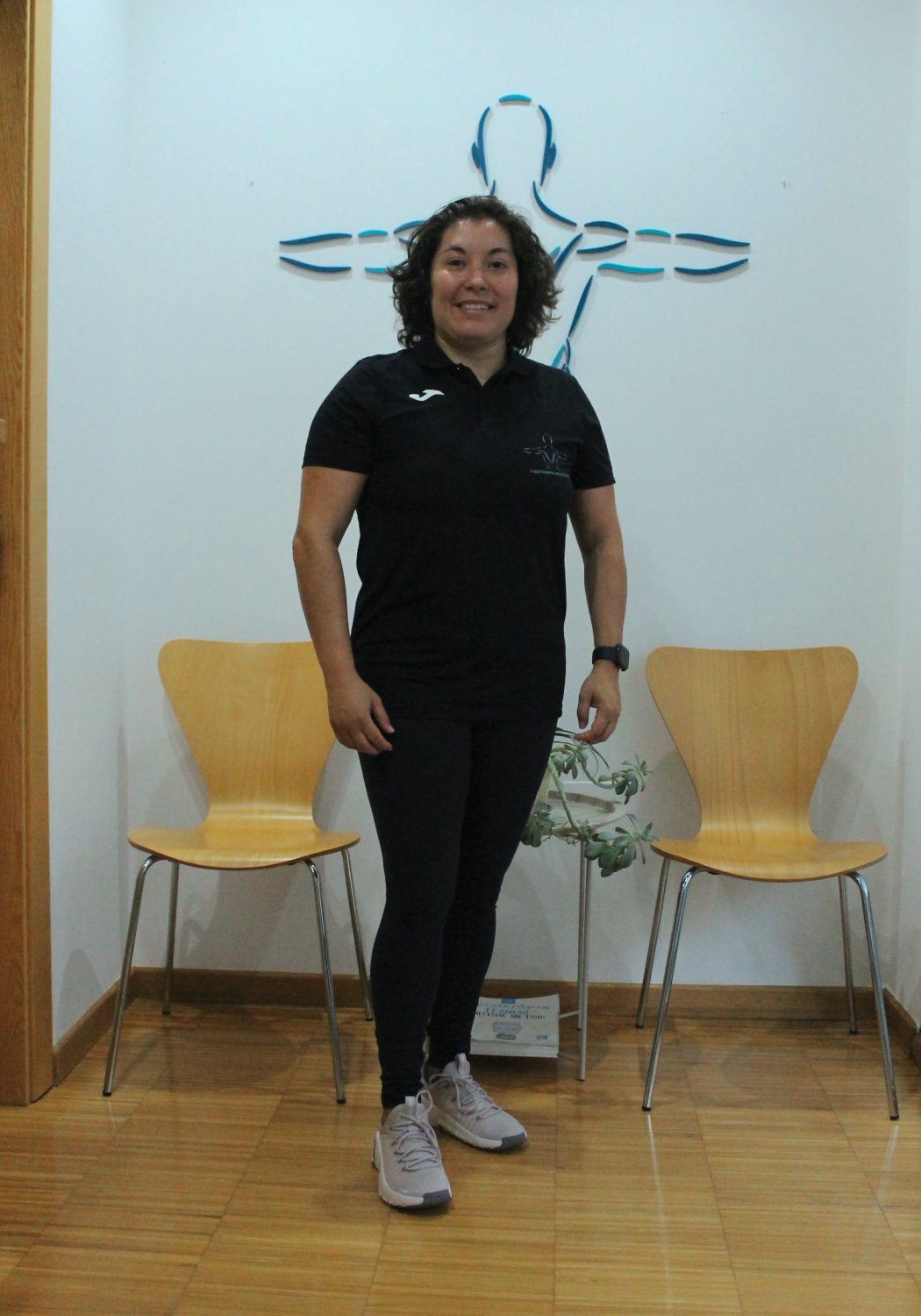 Fisioterapeuta en la sala de espera